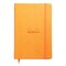 Rhodia Hardcover Webnotebook - Orange, 5-1/2" x 8-1/4", Dot Grid